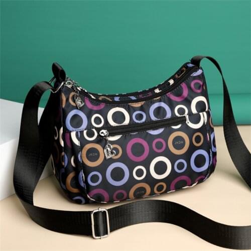 2021 New Crossbody Fashion Womens Bag Females Shoulder Oxford Cloth Letter Print Shoulder Bag