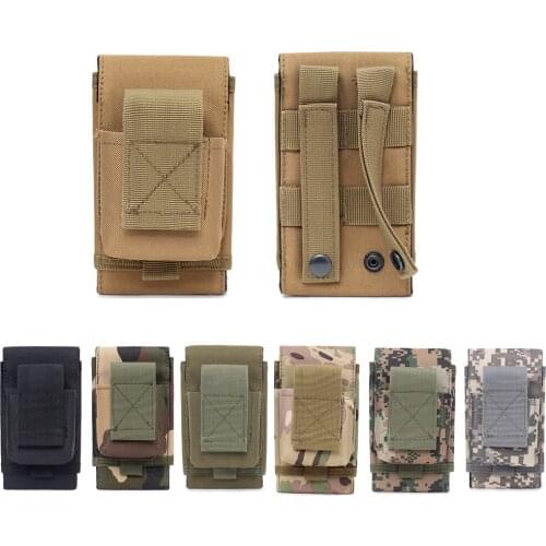 Tactical 5inch Waist Phone Pouch Molle Sytsem Cellephone Bag Outdoor Cigarette Pouch Key Outdoor Tool Accessory Bag