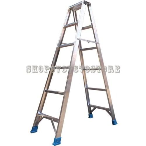 Thickened Welding Aluminum Alloy Engineering Ladder Indoor Portable Mobile Folding Ladder 3.0m Long Ladder 200kg Herringbone Lad