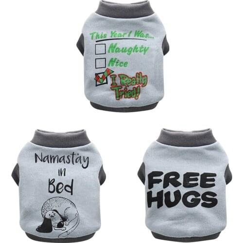 Winter Autumn Pet Dog Clothes Soft Fleece Sweater Warm Plush Vest Dog Clothes Hoodie For Small Dog Cat Cute Puppy Kitten