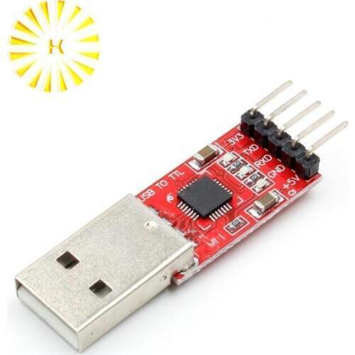1pcs CP2102 module USB to TTL serial UART STC download cable PL2303 Super Brush line upgrade(RED) Connector