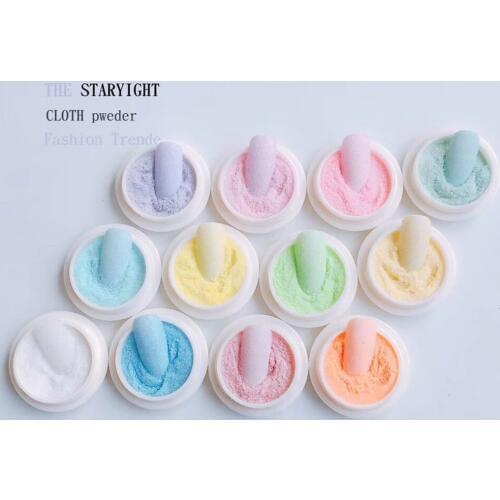 12box/set Woolen Sugar Chrome Nail Glitter Powder 12 COLOR Fine Mermaid Dust Powder 3ml Jar Pigment Powder DIY Nail Glitter Dust