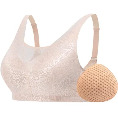 1949 Easy wear No steel ring underwear 1 set 3 types color selectable suit for post-operative women