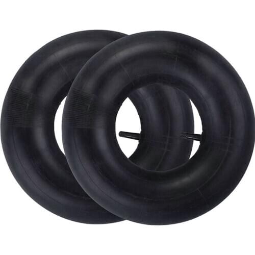2 PCS 13 x 5.00-6 inch Heavy Duty Inner Tube with TR-13 Straight Valve Stem - for Wheelbarrows, Mowers, Hand Trucks