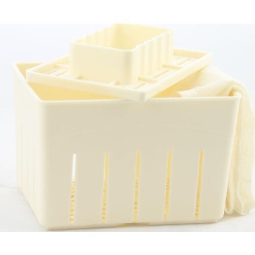 3Pcs Plastic Tofu Press Mould DIY Homemade Tofu Maker Pressing Mold Kit + Cheese Cloth Kitchen Tool tofu mold