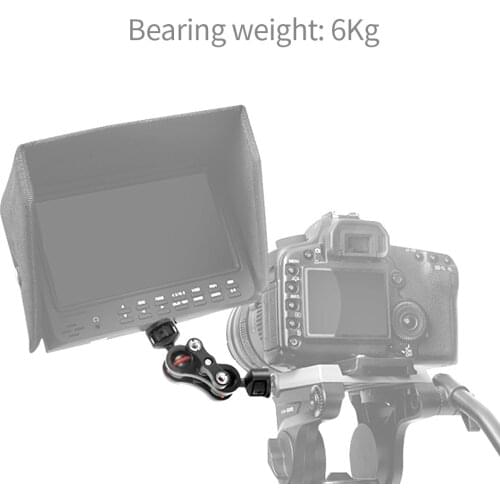 360° Arm Magic Hand Extension Adapter Swivel Joint Helmet Tripod Mount CNC for Gopro Hero Action Camera Photography Accessories