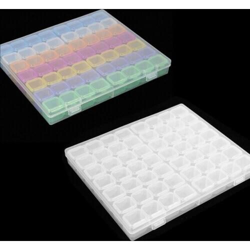 56 Grids 5D DIY Diamond Painting Drill Box Jewelry Box Rhinestone Embroidery Crystal Bead Organizer Storage Case Container