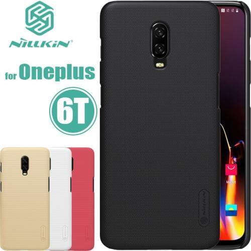 Oneplus 6T Case Nillkin Super Frosted Shield Had PC Oneplus6T Back Cover Ultra-thin Matte Phone Case for One Plus 6T Nilkin Capa