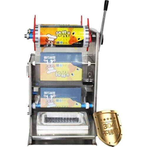 DF-18 Semi-automatic Iunch Box Sealing Machine Print Date Takeaway Packing Box Sealing MachineCoding Food Tray Sealing Machin