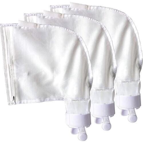 ELEG-3PCS Zippered Bag Replacement Fits for Polaris 280,480 Pool Cleaner All Purpose Filter Bag Swimming Pool Cleaner Bags