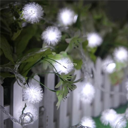 Multicolor 20M 200 LED Fairy String Lights Edelweiss Snowball Christmas Tree Garden Outdoor Indoor Wedding Decor Holiday