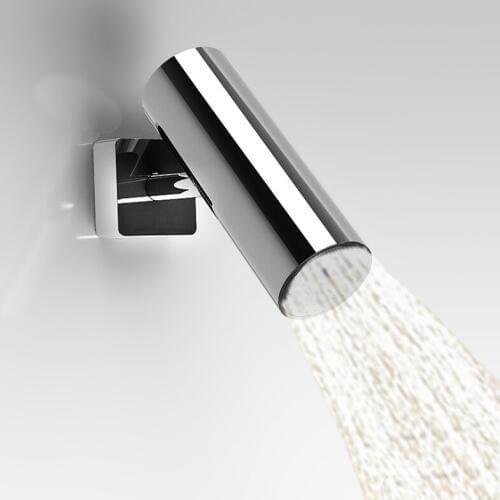 Bathroom Brass Wall Mounted Shower Head like camera Fixed Top spray Nozzle Showering Replacement Polished Chrome