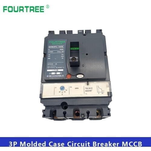 MCCB Moulded Case Circuit Breaker NSX Type Air Switch Distribution Protection 3P 100N 32A 40A 50A 63A 80A 100A