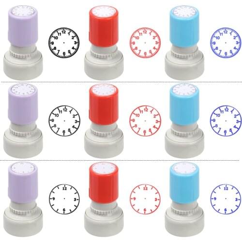 Clock Stamp Teaching Tools for Kids Learning Recognition Student Teaching Tools Seal for Primary School Supplies Kids Gifts
