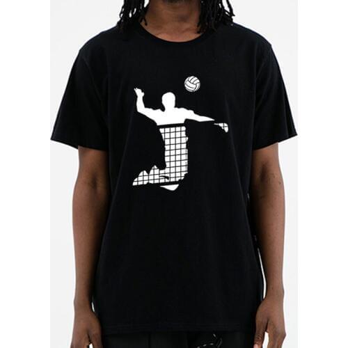 2020 New Round Neck Male Natural Cotton Shirt Volleyballer T Shirt summer fashion cotton men t shirt short sleeve Top Tee