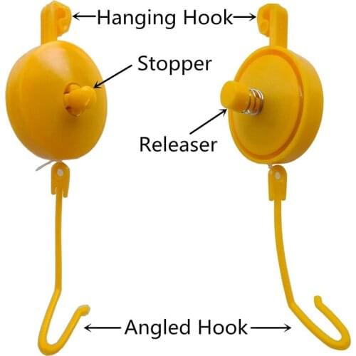 Plant Yoyo Grow Hanger with Stopper Adjustable Indoor Plant Support Yo Yo Pack of 10