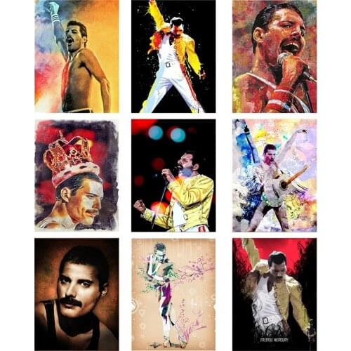 Full Drill Diamond Painting Queen Band Freddie Mercury Diamond Embroidery Rhinestones Pictures Diamond Mosaic home decoration