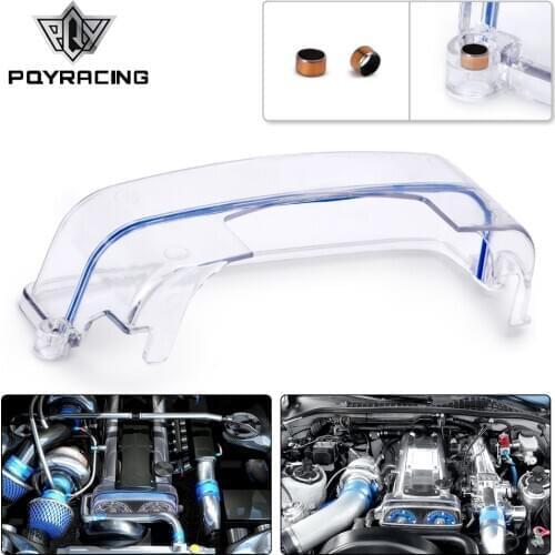 PQY - Turbo Cam Pulley Timing Belt Cover Clear For 2JZ Toyota Supra Aristo JZZ31 JZA80 JZS147 JZX91 Lexus SC300 IS300 PQY6332