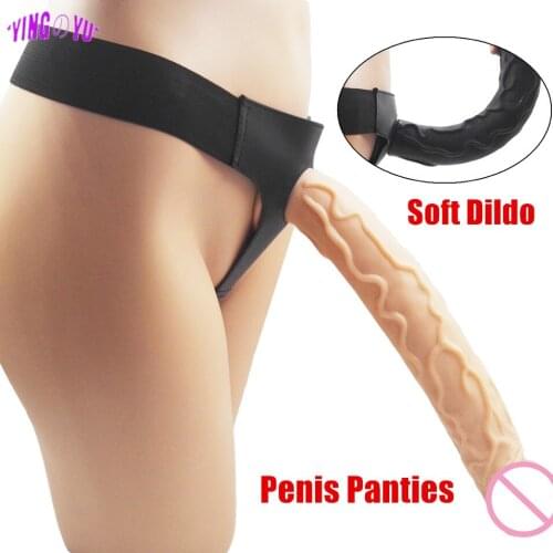 Strap On Realistic Dildo Pants For Women Men Couples Strapon Penis Panties Silicone Anal Plug Gay Adult Games Sex Toys Products