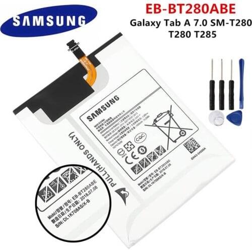 SAMSUNG Orginal Tablet EB-BT280ABE 4000mAh Battery For Samsung Galaxy Tab A 7.0 SM-T280 T280 T285 Tablet Battery +Tools