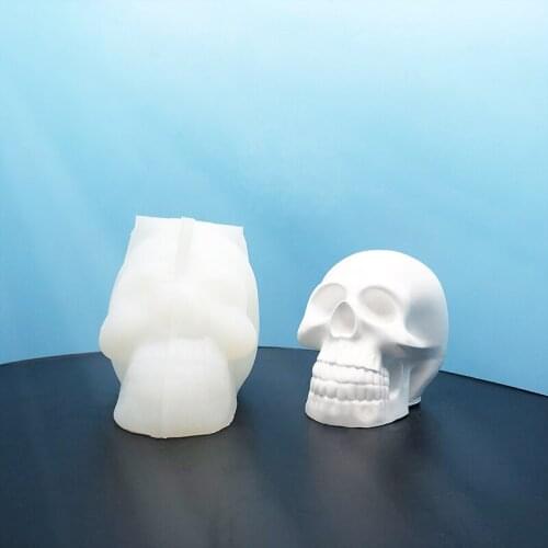 Halloween Skull Silicone Material Handmade Candle Mold DIY Aromatherapy Plaster Supplies Mould Home Decoration Tools Gifts