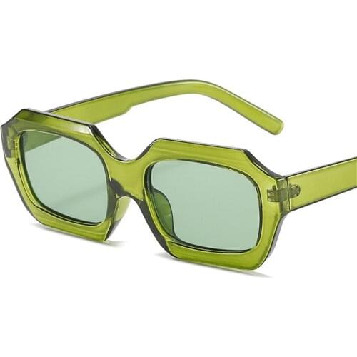 UV400 Square Frame Womens Sunglasses Jelly Color Sun Glasses Lady Vintage Classic Designer Shades Eyeglasses Zonnebril Dames