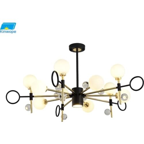 Modern Minimalist Living Room Lamp NordicCreative Bedroom Dining Room Energy-saving Personality Ball Study Magic Bean Chandelier
