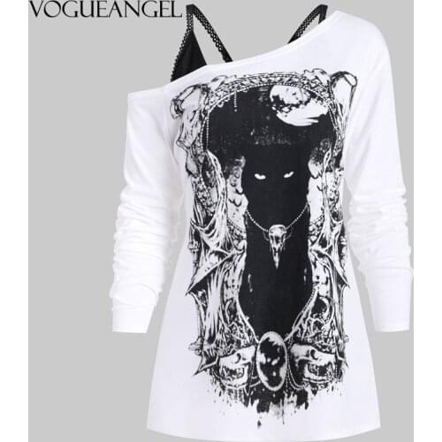 Женские топы и футболки VOGUEANGEL China At AliExpress
