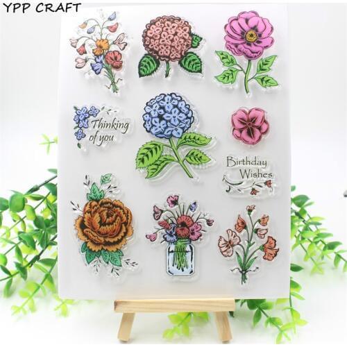 YPP CRAFT Thinking Of You Transparent Clear Silicone Stamp/Seal for DIY scrapbooking/photo album Decorative clear stamp 965
