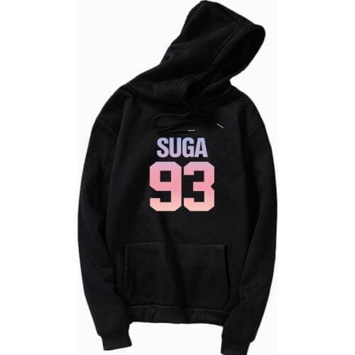 Womens Sweatshirt Fashion Unisex Clothes Kpop Boy Band Fans Patchwork Hoodie KPOP Hoodie Color JUNGKOOK Hoodie
