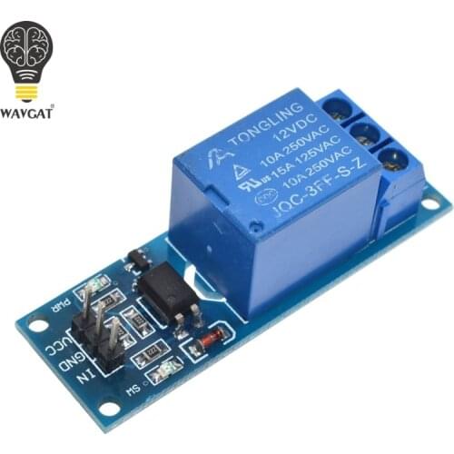 1 Channel 12V relay module with optical coupling isolation relay MCU expansion board high / level trigger WAVGAT