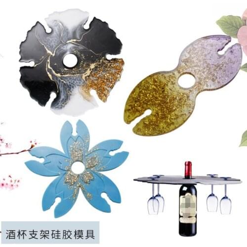 2020 New Transparent Silicone Mould Dried Flower Resin Decorative Craft DIY Wine rack Mold epoxy resin molds for jewelry