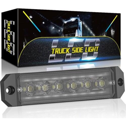 24LED Hazard Warning Strobe Signal Lamp Car Truck Trailer Side Strobe Warning Light Flashing Breakdown Emergency Stop Lights New