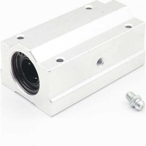 4PCS SC8LUU SCS8LUU 8mm/10mm/12mm/16mm/20mm/25mm/30mm long type Linear Ball Bearing Block For shaft CNC Router