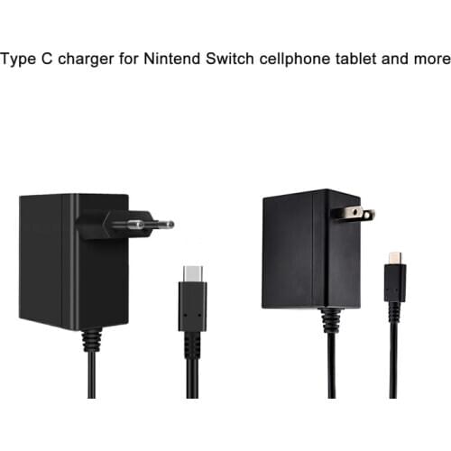 EU/US Plug AC Adapter Type C Fast Charger for nintendo- Switch Cellphone Tablet