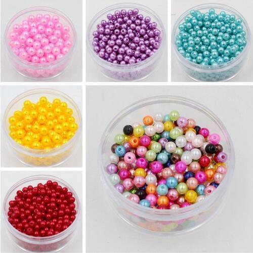 Free Shipping 19colors ABS Imitation Pearl Round Resin Plastic Beads, Making Jewelry Diy beads, Jewelry Handmade Necklace
