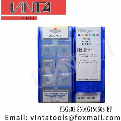 Free shipping high quality 10pcs/lots YBG202 SNMG150608-EF cnc carbide turning inserts