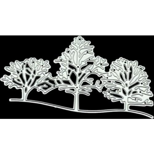 Trees DIY Metal Cutting Dies Stencil Scrapbooking Photo Album Stamp Paper Card Art Crafts Decor Drop Ship