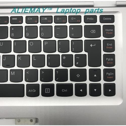 Laptop parts for LENOVO YOGA 2 13 Yoga2-13 Palmrest with Backlit UK Keyboard SILVER 90205142 BLACK 90205173