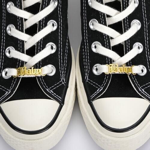 Custom Name Baby Girl Shoe Buckle Women Men Gold Old English Stainless Steel Zodiac Gemini Angel Buckie Tag Cute Jewelery 2020