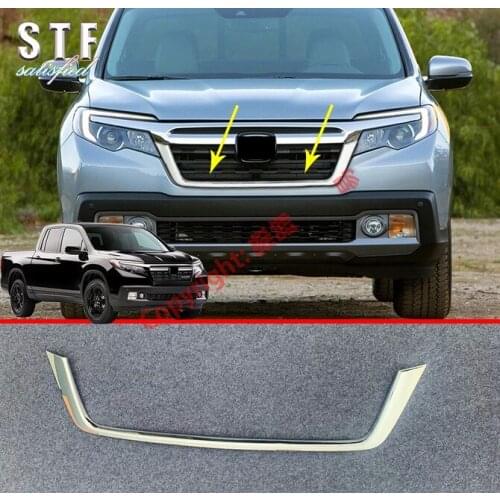 ABS Chrome Front Grille Cover Trim For Honda Ridgeline 2016 2017 2018 2019