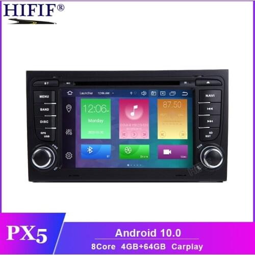 IPS DSP 4G RAM 8 core 2 din Android 10 Car multimedia DVD player GPS autoradio For Audi A4 S4 RS4 8E 8F B9 B7 B6 car radio obd2