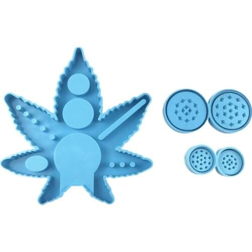 Maple Leaf Tray Epoxy Resin Mold Spice Grinder Casting Silicone Mould DIY Crafts Jewelry Decorations Making Tool