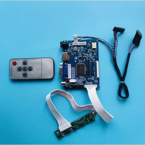 Kit Work for B125XW01 V0 1366x768 Controller Board 2AV VGA AV LED HDMI LCD Screen remote display monitor panel 40pin driver