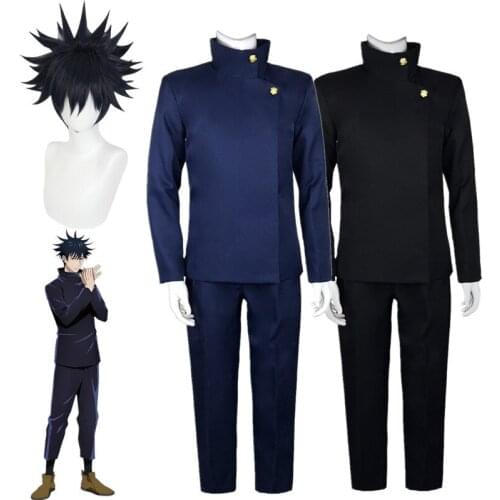 Jujutsu Kaisen Anime Fushiguro Megumi Cosplay Costumes Top Pants Halloween Party Uniform Set
