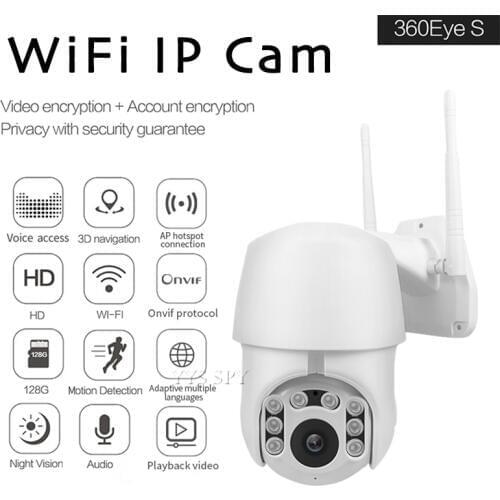 Dome Mini Wifi Camera PTZ Security Home Surveillace Espia Video Camcorder Night Vision Action Kamera Waterproof 2MP Micro Cam