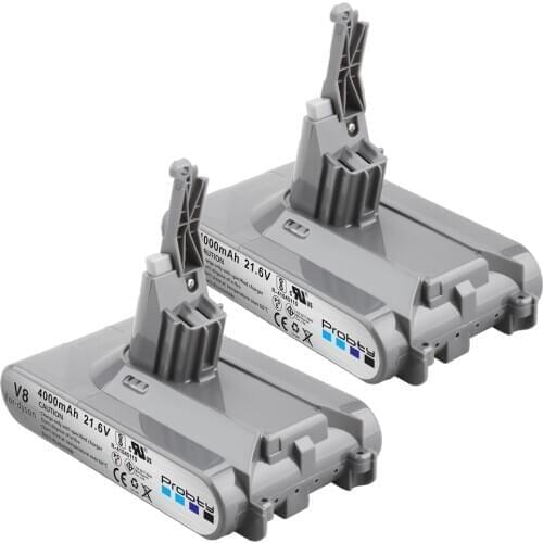 2 x 4000mAh For Dyson V8 Battery Vacuum Cleaner Tools Li-ion High Capacity Replacement V8 Absolute V8 Animal