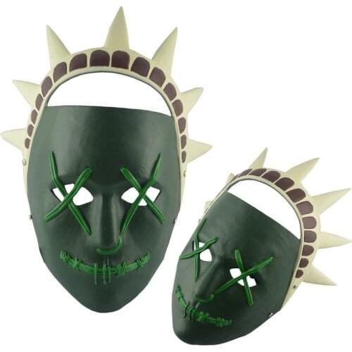 Movie The Purge Mask Cosplay Statue of Liberty Election Year Masks Hard Resin Made Home Decoration Halloween Cosplay Prop