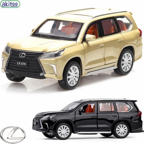 Akitoo Lexus lx570 alloy car model simulation off-road vehicle suv model boy toy car #2425