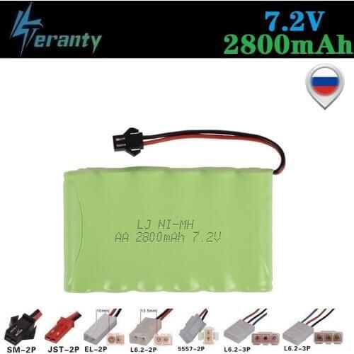 M Model ) 7.2v 2800mah NiMH Battery For Rc toys Car Tanks Trains Robot Boat Gun Ni-MH AA 700mah 7.2v Rechargeable Battery 1Pcs
